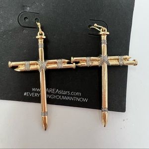 AREA Nordstrom cross earrings